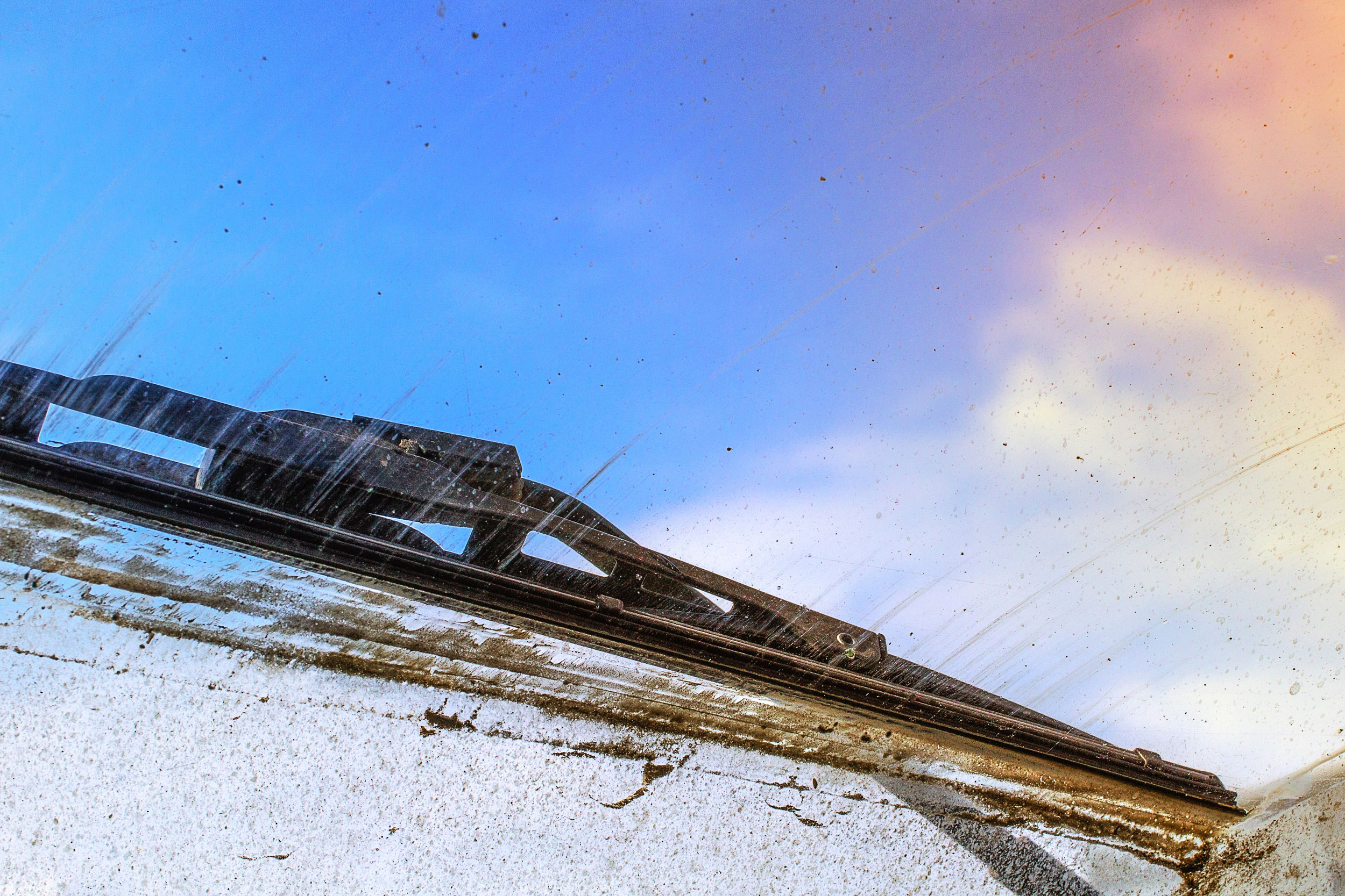 Dirty Windshield Scratches