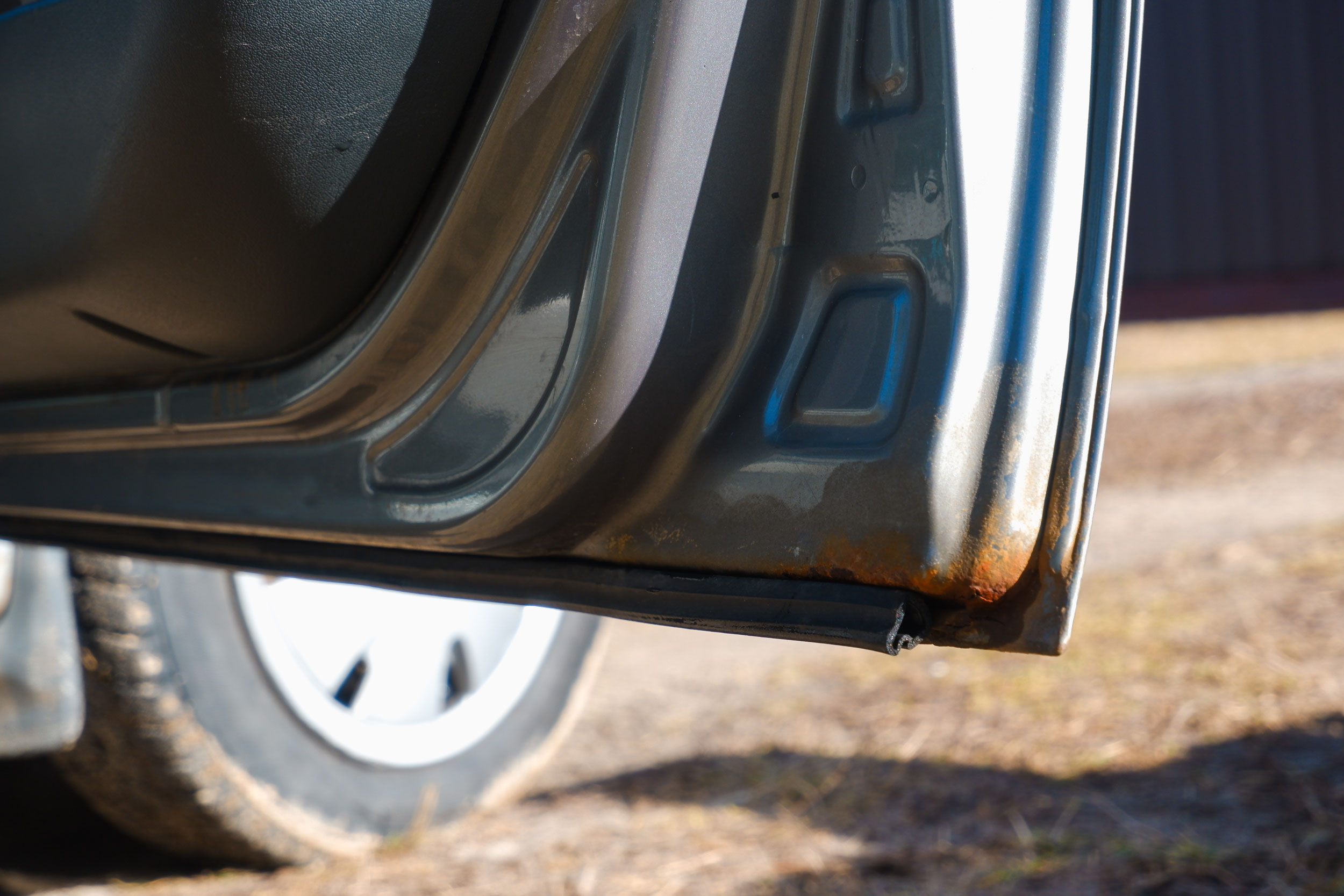 Rusty Car Door Interior
